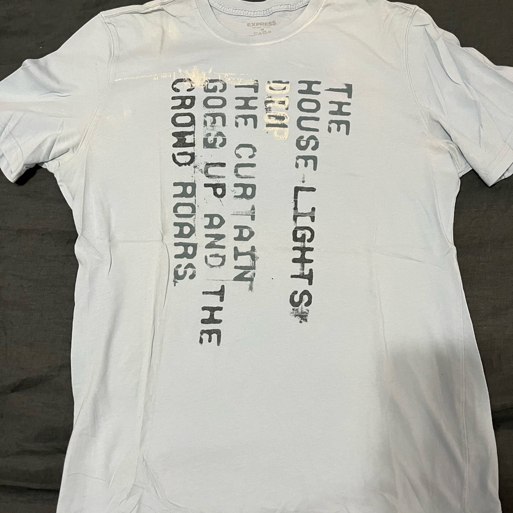 Express Men’s Graphic Tee - Light Blue
